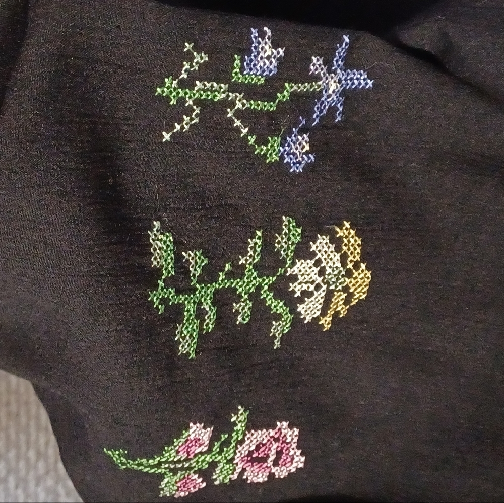 Teddi womens large shift dress with matching open knit sweater floral.  See pics - Picture 5 of 11